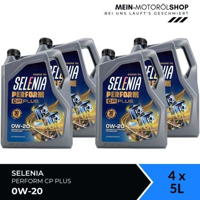 Selenia Perform CP Plus 0W-20 4x5 Liter