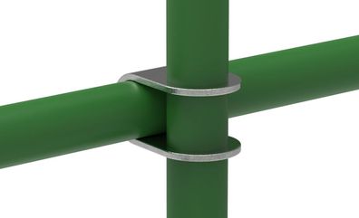 Rohrverbinder | Kreuzstück offen | 160E60 | 60,3 mm | 2" | Feuerverzinkt u