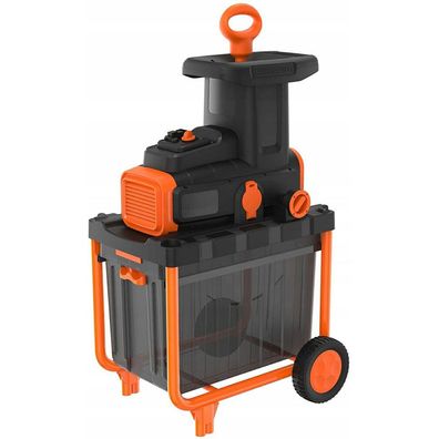 Elektro-Leisehäcksler BEGAS5800 (schwarz/orange, 2.800 Watt)