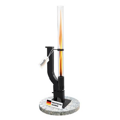 Pelletfackel PRIME Feuerrohr, Feuersäule Outdoor für Garten mit Glasröhre : PRIME
