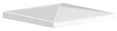 Pfostenkappe Edelstahl für Vierkantrohr: 120x120 mm geschliffen V2A