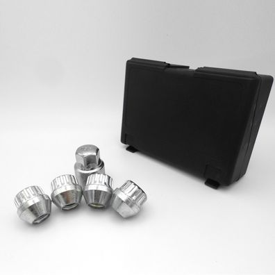 Felgenschloss-Muttern M12x1,5 24mm Kegelbund 60° SW19 Radschloss Für Maruti 800 SD3