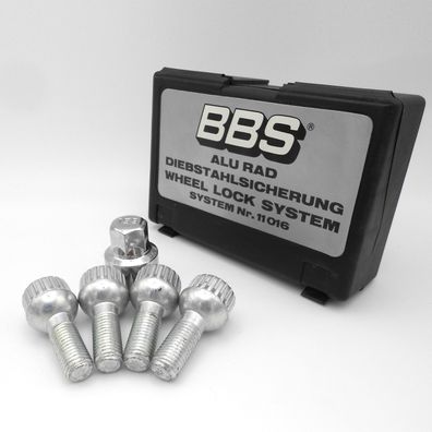 Felgenschlösser M12x1,5 28mm Kugelbund R12 SW17 Radschloss Für Mercedes-Benz 108 109
