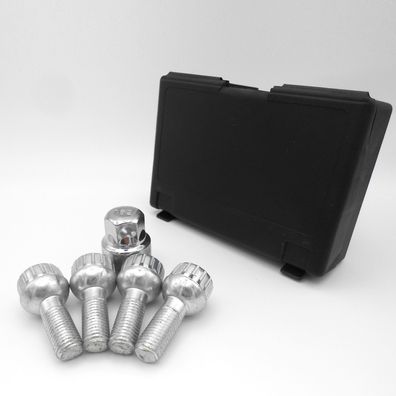 Felgenschlösser M12x1,5 28mm Kugelbund R12 SW19 Radschloss Für