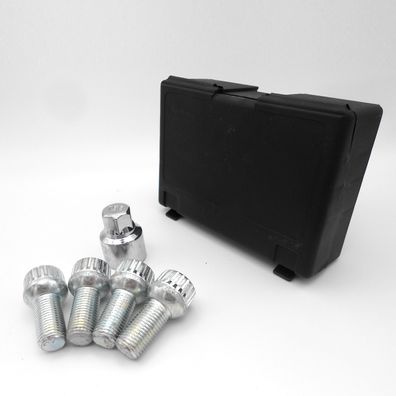 Felgenschlösser M14x1,5 28mm Kugelbund R13 SW17 Radschloss Für FORD Capri IV 24 IV 24