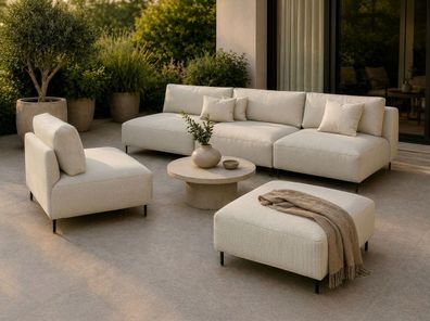Modernes Garten Lounge Set SUN - Outdoor Sofa für Terrasse, Balkon und Garten