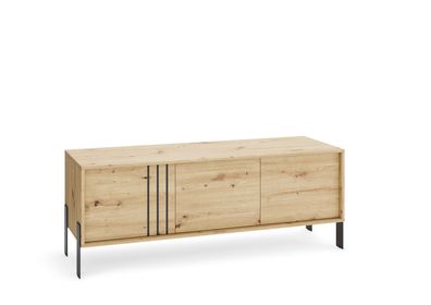 TV-Schrank Natan mit Metallfüßen 150/57/40 cm, TV-Lowboard, Fernsehschrank