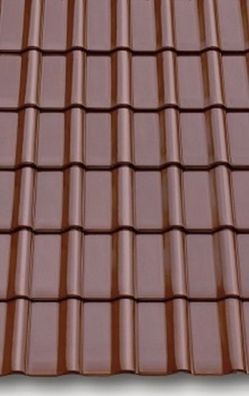 Dachziegel TON Flachdachziegel "MODERNE" AM Kupferbraun NUR 11,5 STCK JE QM 1. Sorte
