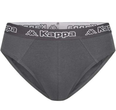 2x Dunkelblau / 1x Grau Kappa Herren Unterwäsche - Slip Gr M