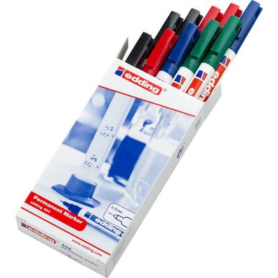 10 edding 404 Permanentmarker farbsortiert 0,75 mm