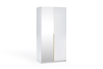 Kleiderschrank Apollonia mit Spiegel Drehtürenschrank, viel Stauraum, 100/150 cm
