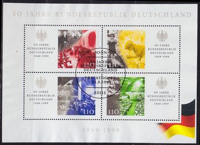 Germany BUND [1999] MiNr 2051-54 Block 49 ( Ersttag-O/used )