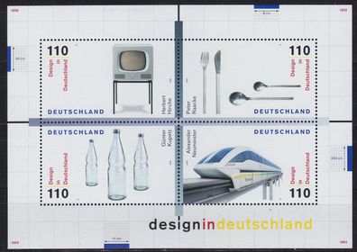 Germany BUND [1999] MiNr 2068-71 Block 50 ( * */mnh ) Kunst