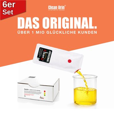 6x 25 ml Original CleanU Clean Urin synthetischer künstlicher Urin Medizin Tierabwehr
