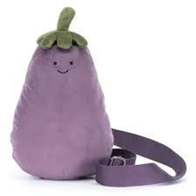 Jellycat Auberginen Tasche Plüschtier 27cm Umhängetasche Kuscheltier Amuseables