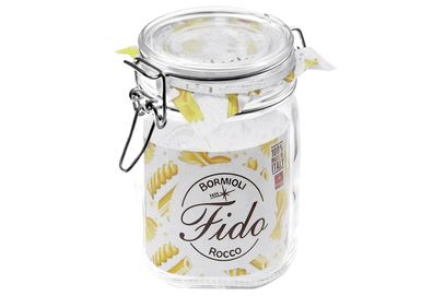 DOSEN-ZENTRALE FIDO Drahtbügelglas 1 l, ø 90 mm Transparent – 6er Vorteilset