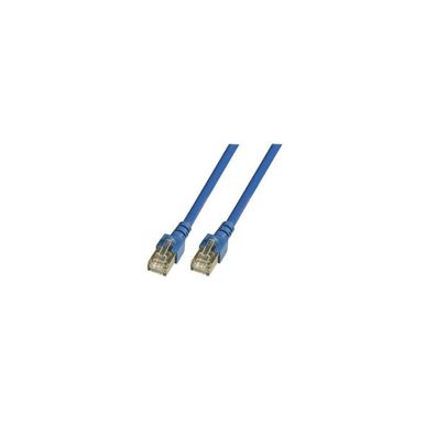 EFB RJ45 Patchkabel SF/UTP, Cat.5e, PVC, CCA, 15m, blau