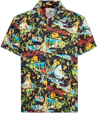 King Kerosin Tropical Hawaiian Style Hemd Aop "Lake Garda" KKU45058