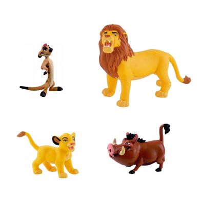 König der Löwen 4-teiliges Spielfiguren-Set Simba Pumba Timon Disney Bullyland