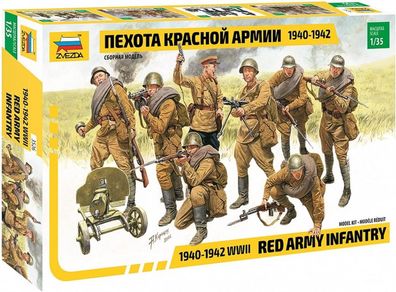 Zvezda 923526 Rote Armee Infanterie in 1:35 Zvezda 3526 Bausatz