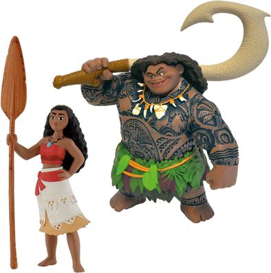 Vaiana 2-teiliges Spielfiguren-Set Maui Hawaii Moana Disney Bullyland 13182