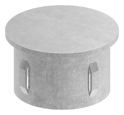 Stahlstopfen flach | für Rundrohr Ø 48,3x2,5-2,9 mm | Stahl S235JR, roh