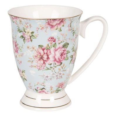 Clayre & Eef Porzellantasse mit tollem Blumenmuster 6CEMU0060