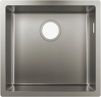 hansgrohe Küchenspüle, Unterbau 400mm für 600 mm Unterschrank, edelstahl