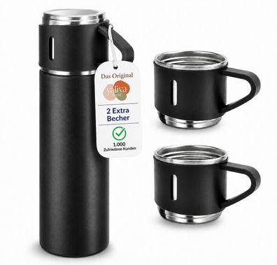 Thermosflasche Set mit Becher Thermoskanne Thermosbecher Isolierflasche Outdoor Heiß