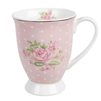 Clayre & Eef Porzellantasse mit tollem Blumenmuster SWRMU-2
