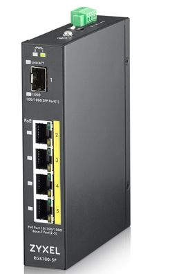 Zyxel Switch 5x GE RGS100-5P PoE Switch
