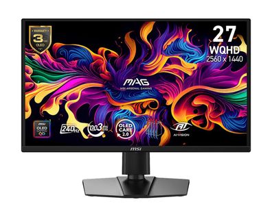 MSI MAG 272QPDE X24 - OLED-Monitor - Gaming - 68.6 cm (27") (26.5" sichtbar) - 2560 x
