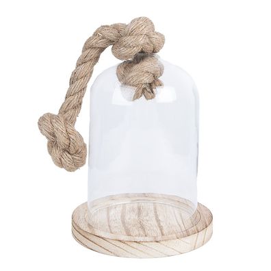 Clayre & Eef Glocke Ø 12x19 cm Transparant Glas