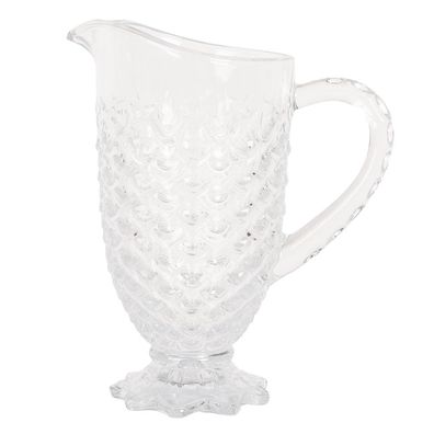 Clayre & Eef Dekoration Karaffe 1100 ml Transparant Glas (Gr. 20x13x24 cm / 1100 ml)