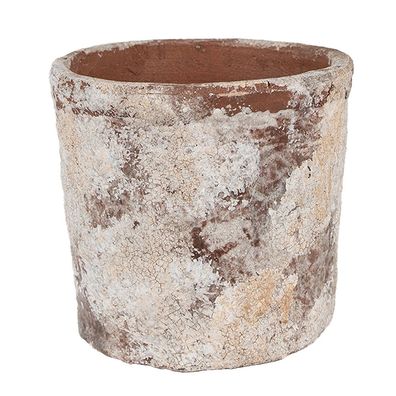 Clayre & Eef Blumentopf Ø 18x15 cm Beige Terrakotta (Gr. Ø 18x15 cm)