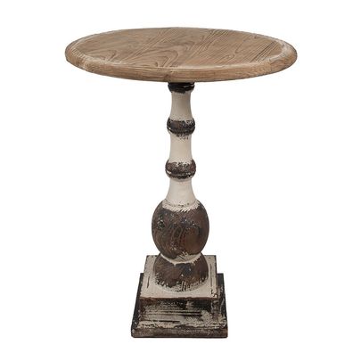 Clayre & Eef Beistelltisch Ø 62x81 cm Braun Holz (Gr. Ø 62x81 cm)