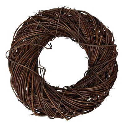 Clayre & Eef Kranz Ø 40x10 cm Braun Rattan (Gr. Ø 40x10 cm)