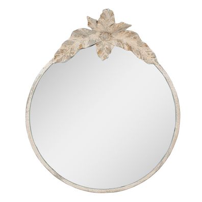 Clayre & Eef Spiegel 50x4x60 cm Beige Metall (Gr. 50x4x60 cm)