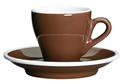 Cilio Espressotasse MILANO marone – 6er Vorteilset