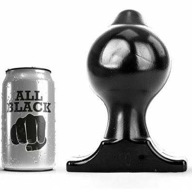 All Black mega dicker Analdildo/Analplug - Plug 17.5 cm Länge - Schwarz 10 Inch