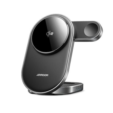 Joyroom JR-W17 Qi 3-in-1 Kabelloses Induktives Ladegerät – Schwarz