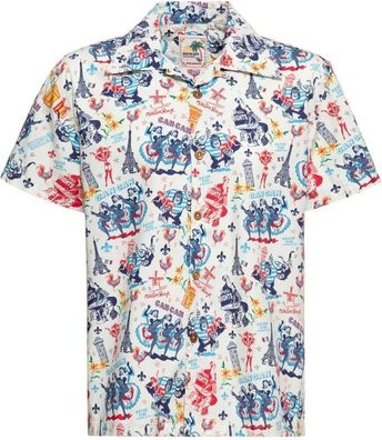 King Kerosin Tropical Hawaiian Style Hemd Aop "Paris" KKU45057