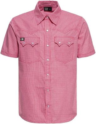 King Kerosin Retro Western Karo Hemd KKU45074