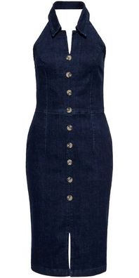 Queen Kerosin Damen 50`S Denim Retro Pencil Dress QKU36006