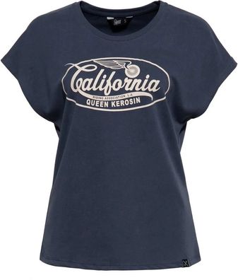 Queen Kerosin Damen T-Shirt "California" QKI31025