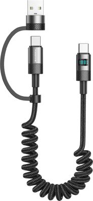 Xssive dehnbares 2in1 Kabel XSS-SC-CCA 1.5m