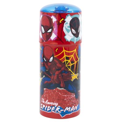 Spider-Man Trinkflasche 350ml – Moving Target – Kinderflasche mit Deckel