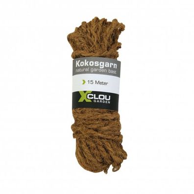 Natur-Kokosgarn 15 m - Ideal als Pflanzenbinder & Baumanbinder