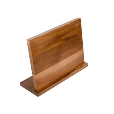 Magnetischer Messerblock aus Akazienholz mit Borsteneinsatz - 31 x 10 x 22 cm
