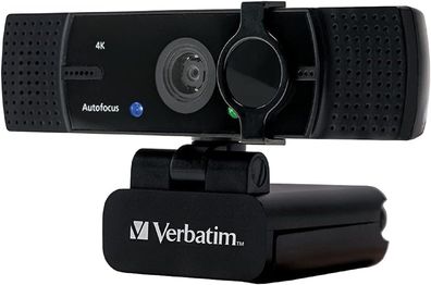 Verbatim AWC-03 4K Webcam mit Autofokus – Drehbar und mit integrierten Mikrofonen
